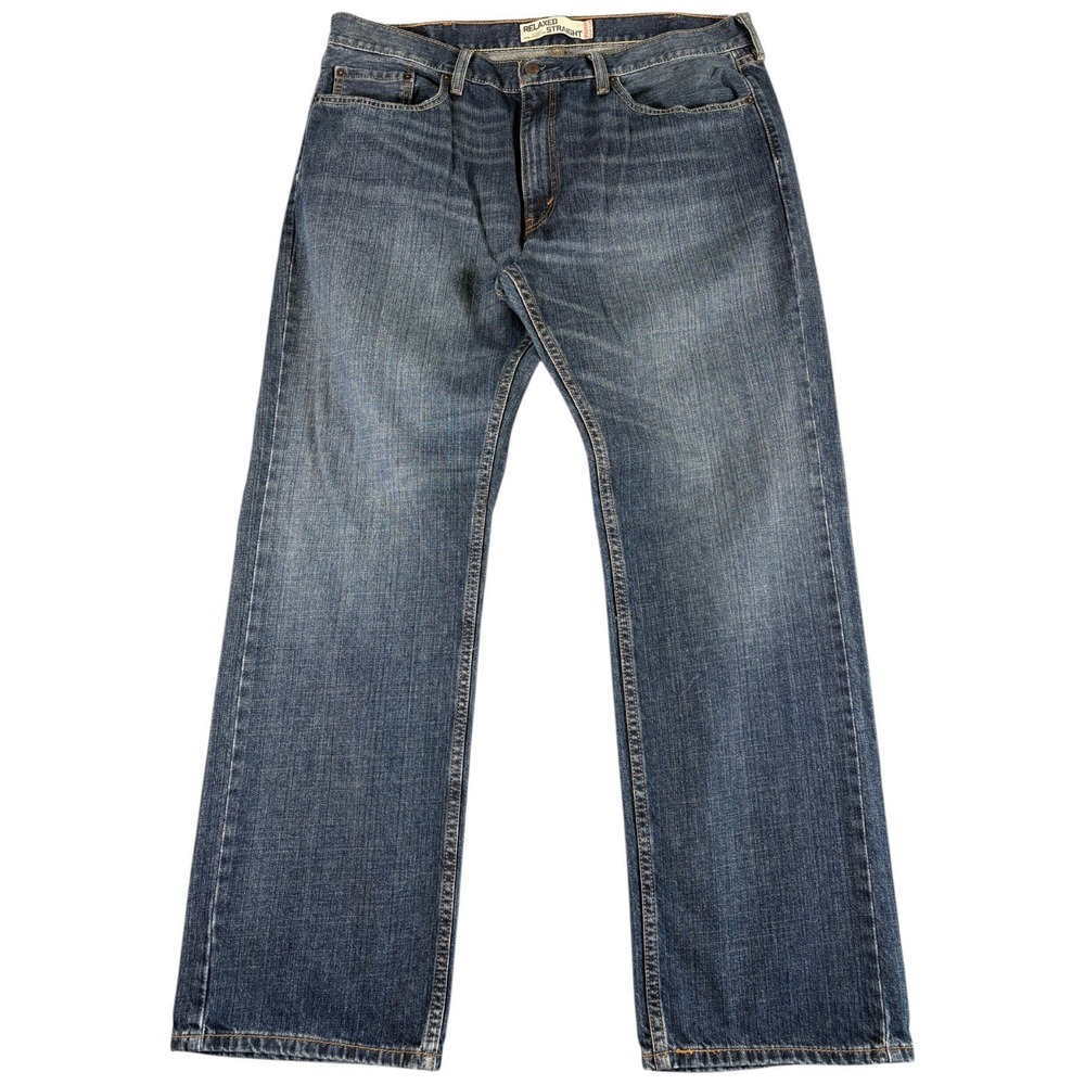 VTG Levis 559 Relaxed Straight Jeans Mens 38x32 Blue Washed Durable Workwear